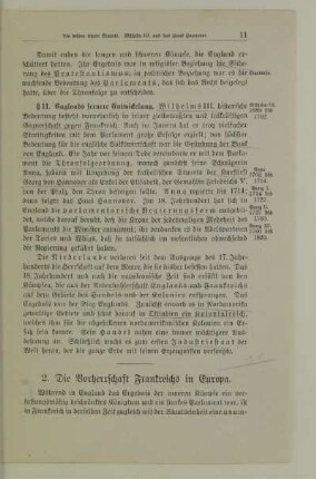 2. Die Vorherrschaft Frankreichs in Europa