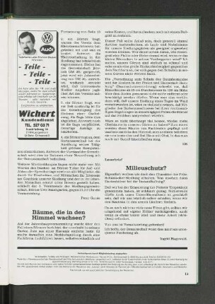 Bäume, die in den Himmel wachsen?