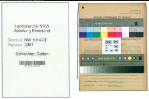 Entnazifizierung Stefan Schlechter , geb. 29.10.1896 (Werkmeister)
