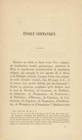Époque Germanique