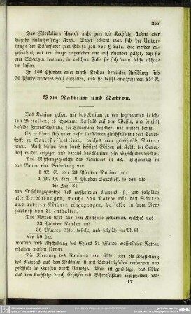 Vom Natrium und Natron