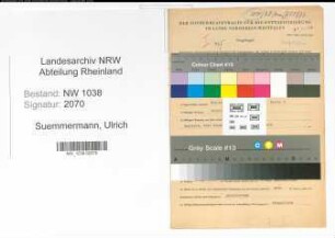 Entnazifizierung Ulrich Suemmermann , geb. 05.01.1904 (Landwirt)