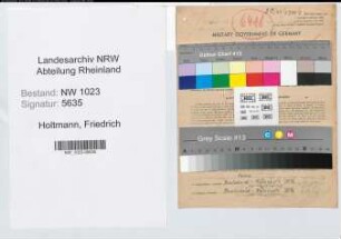 Entnazifizierung Friedrich Holtmann , geb. 08.12.1899 (Zollinspektor)
