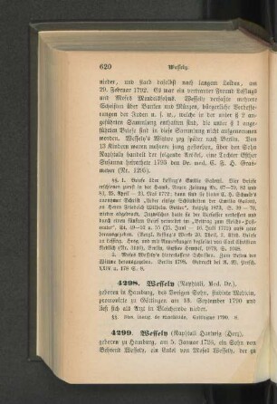 4299. Wessely (Naphtali Hartwig (Herz)