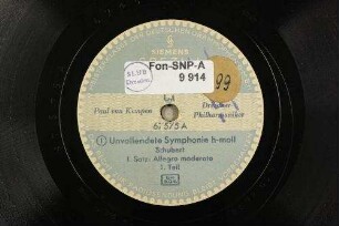 Unvollendete Symphonie h-moll : [op. posth.] : 1. Satz: Allegro moderato, 1. Teil