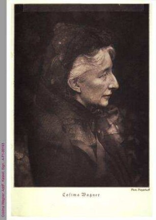 Porträt von Cosima Wagner
