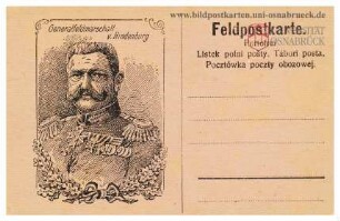 Generalfeldmarschall v. Hindenburg. Feldpostkarte.