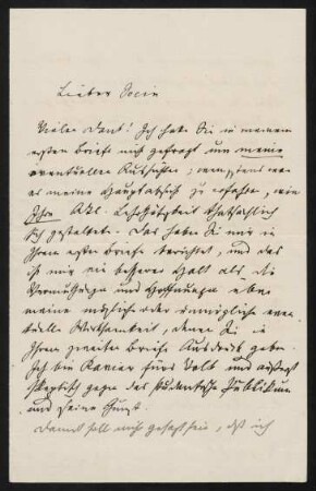 Briefe von Julius Wellhausen an Albert Socin