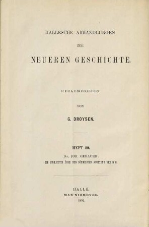 Die Publicistik über den böhmischen Aufstand von 1618