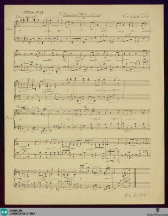Dänische Volksmelodien - Mus. Hs. 1204 : pf