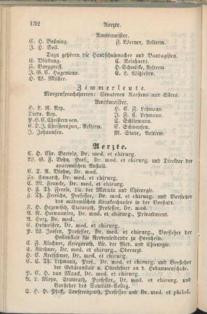 Aerzte. [Agenturen. Das Amt Kiel. Apotheker.]