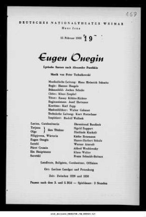 Eugen Onegin