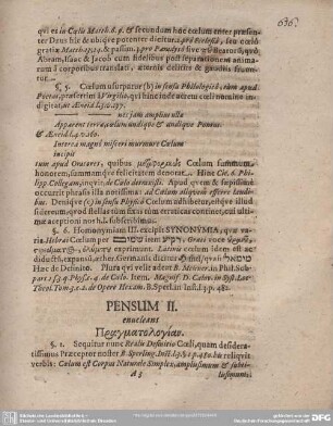 PENSUM II.