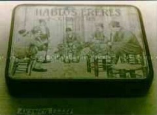 Blechdose für 20? Stück 'CIGARETTES "HABLOS FRèRES" '