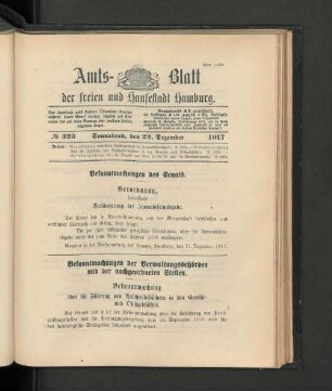 No. 323, 22. Dezember 1917