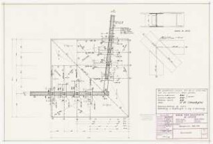 Kurpark, Bad Orb Erweiterung: Positionsplan, Blatt 1, Musikpavillon, 1:50, 1:7,5