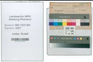 Entnazifizierung Rudolf Junker , geb. 06.07.1892 (Ingenieur)