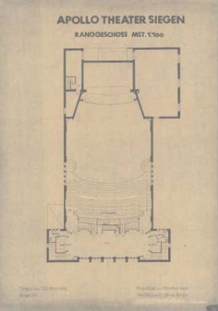 Apollo-Theater Siegen, Ranggeschoss