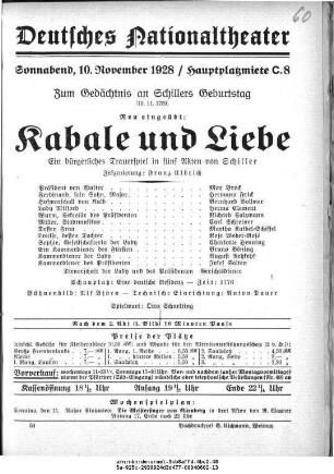 Kabale und Liebe