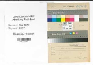 Entnazifizierung Friedrich Begasse , geb. 00.00.0000 (Feuerwehrmann)