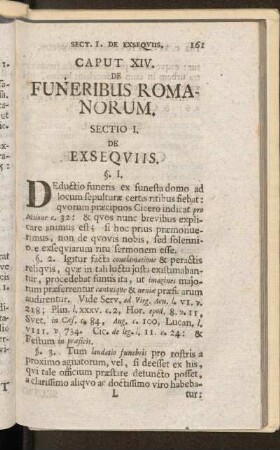 Caput XIV. De Funeribus Romanorum