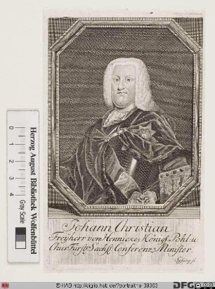 Bildnis Johann Christian Hennicke (1745 Graf von)