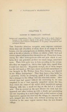 Chapter V. Sojourn in Timor-Laut - continued
