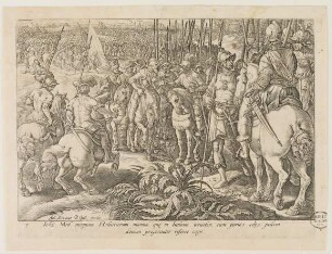 Giovanni de' Medici schickt die schweizerischen Söldner zurück in der Reihe von Mediceae Familiae Rerum Feliciter Gestarum Victoriae et Triumphiv