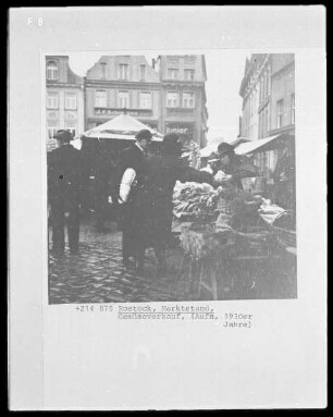 Rostock, Marktstand, Gemüseverkauf