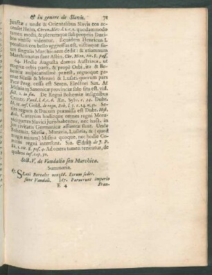 Sect. V. de Vandalia seu Marchica.