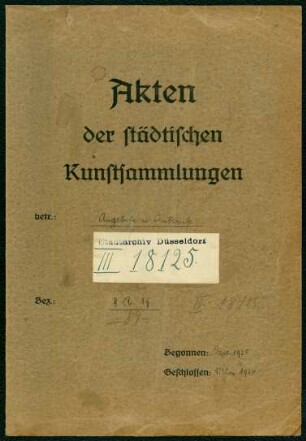 Angebote und Ankäufe