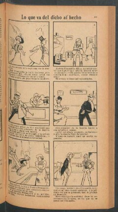 Lo que va del dicho al hecho - [Cómic]