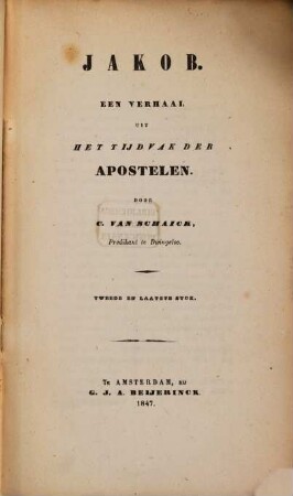 Jakob : een verhaal uit het tijdvaak der Apostelen, 2