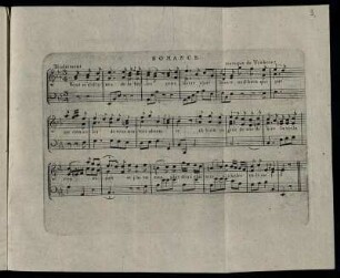 Romance. musique de Trahcier