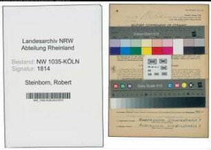 Entnazifizierung Robert Steinborn , geb. 20.10.1901 (Steiger)
