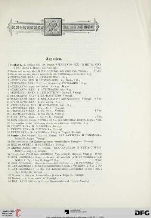 Arpaden (Nr. 1-200)