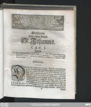 Erklärung Des ersten Briefs St. Johannis.