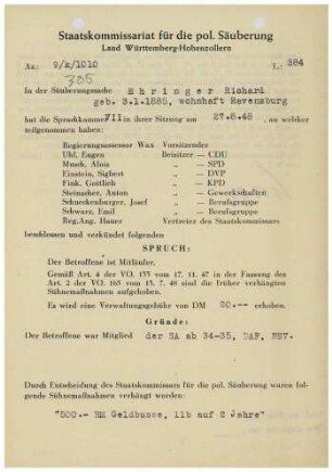 Ehringer, Richard