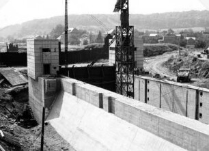 Schleuse Palzem/Mosel im Bau