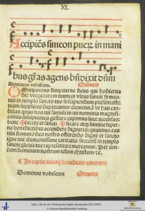 In capite ieiunij benedictio cinerum