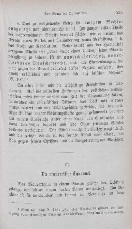 VI. Die maurerische Tyrannei.