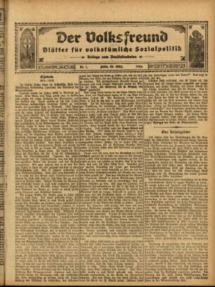 Ausgabe vom Sonntag, den 30. März 1913.