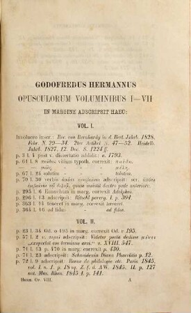Godofredi Hermanni Opuscula, 8.