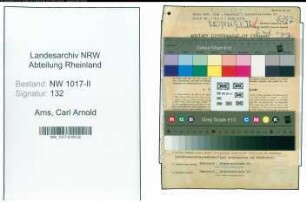 Entnazifizierung Carl Arnold Arns , geb. 00.00.0000 (Fabrikant)