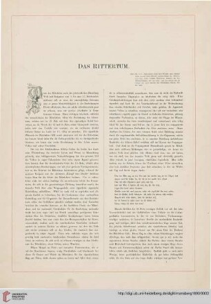 Das Rittertum