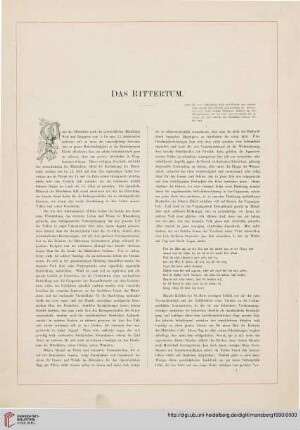 Das Rittertum
