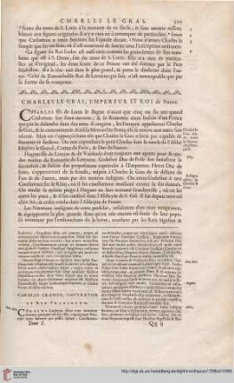 Charles le Gras, Empereur et Roi de France