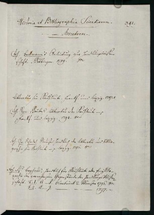 341-342, 17. Historia et bibliographia: Mercaturae