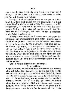 Die den Armen-Commissionen übertragene Armenpflege