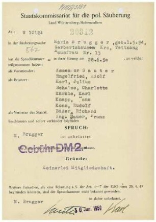 Brugger, Maria